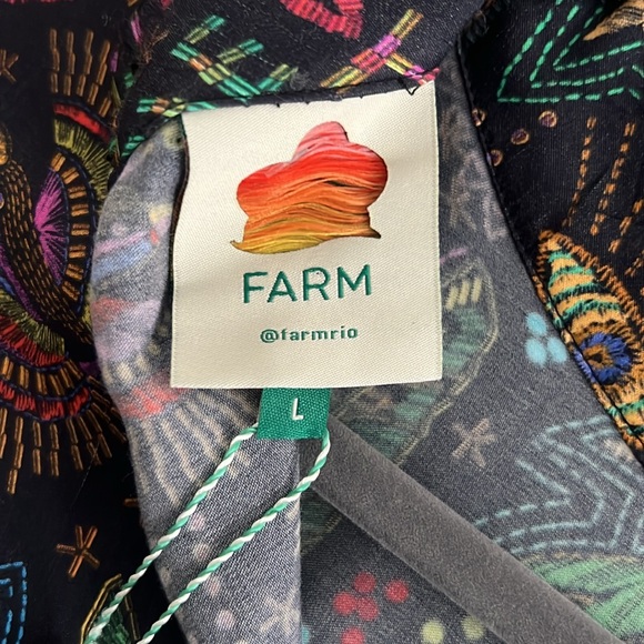 Farm Rio Amazonia Mini Dress Large - Picture 6 of 6